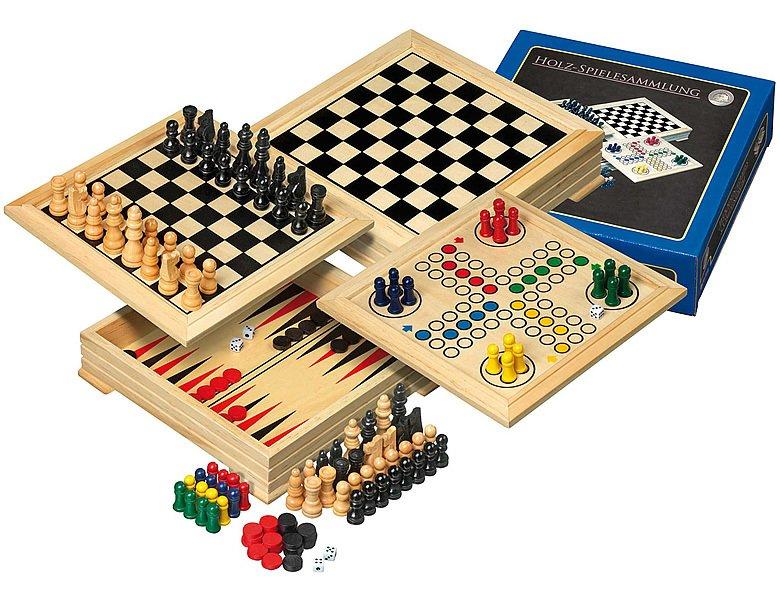 Image of Spiele Holz-Spielesammlung Reiseversion