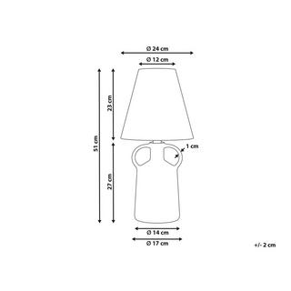 Beliani Lampada da tavolo en Ceramica Boho LARISSOS  