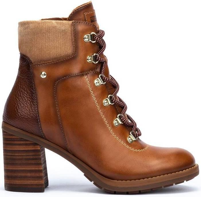Image of W7s-8851 - Leder Stiefelette Damen Braun 40