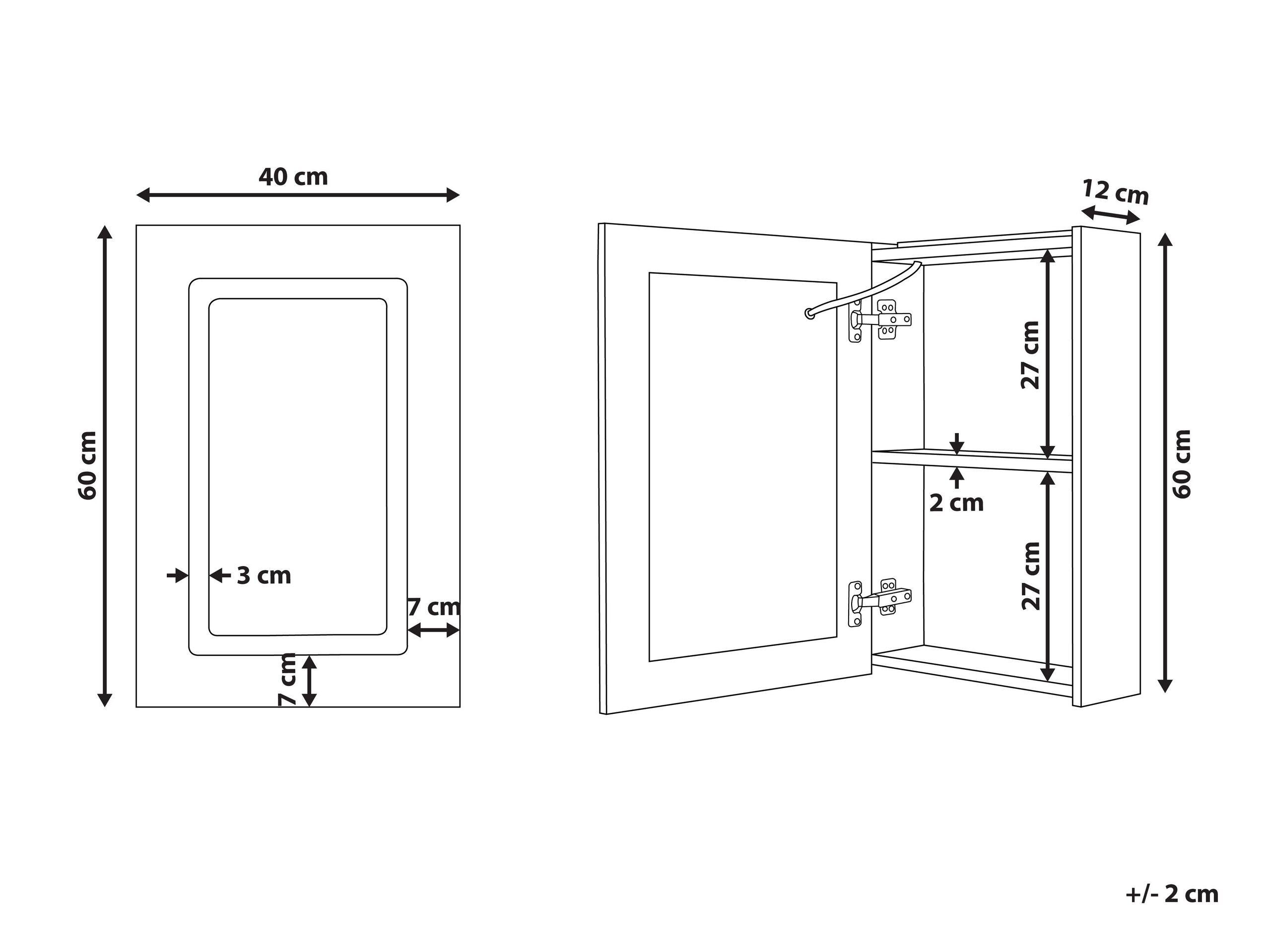 Beliani Armadietto da bagno en Legno compensato Classico CONDOR  