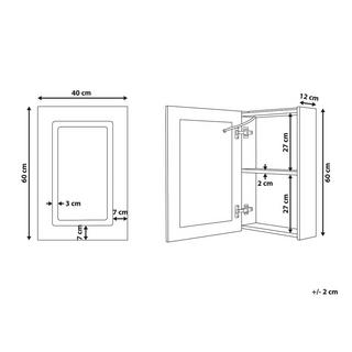 Beliani Armadietto da bagno en Legno compensato Classico CONDOR  