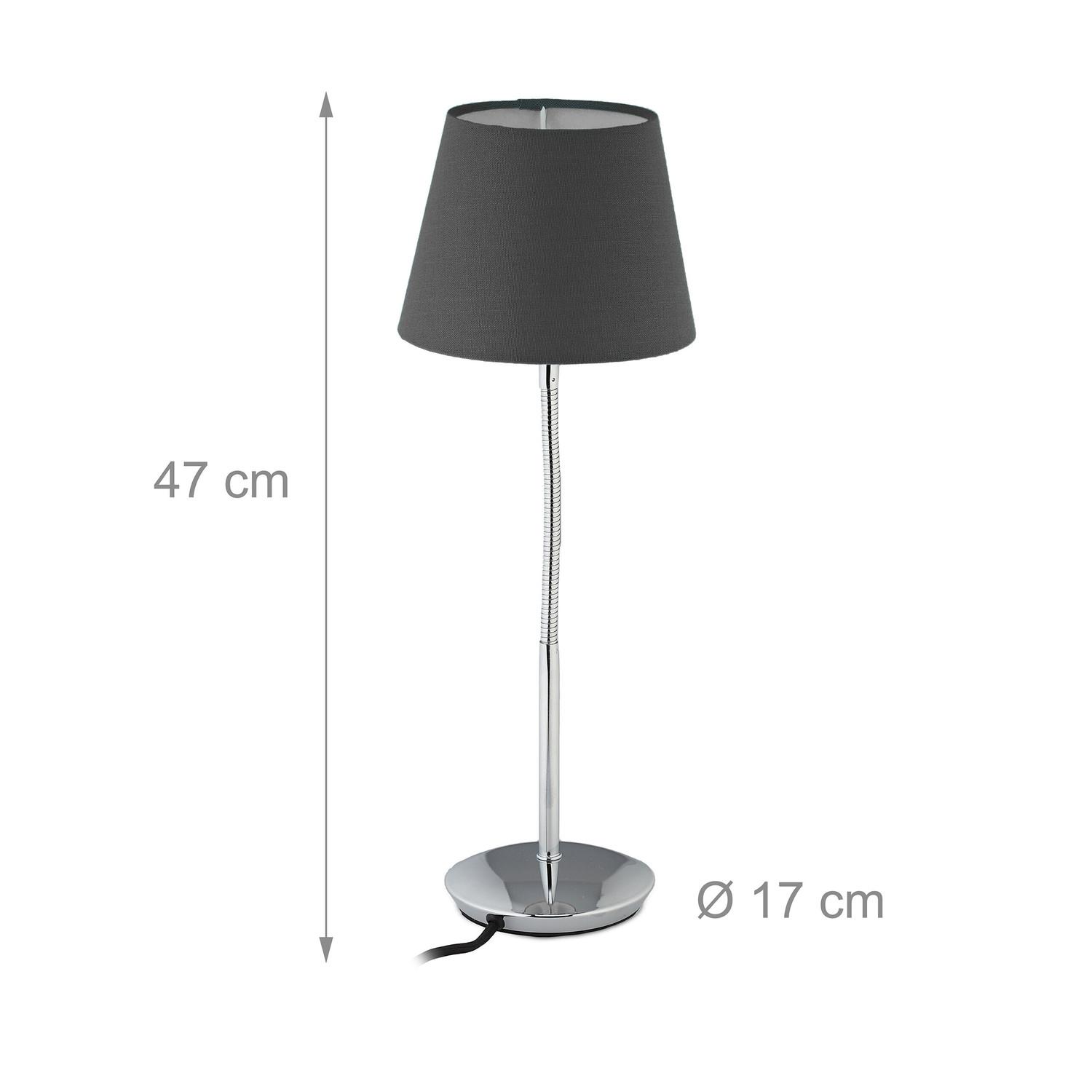 B2X Lampe de table flexible avec abat-jour en tissu  