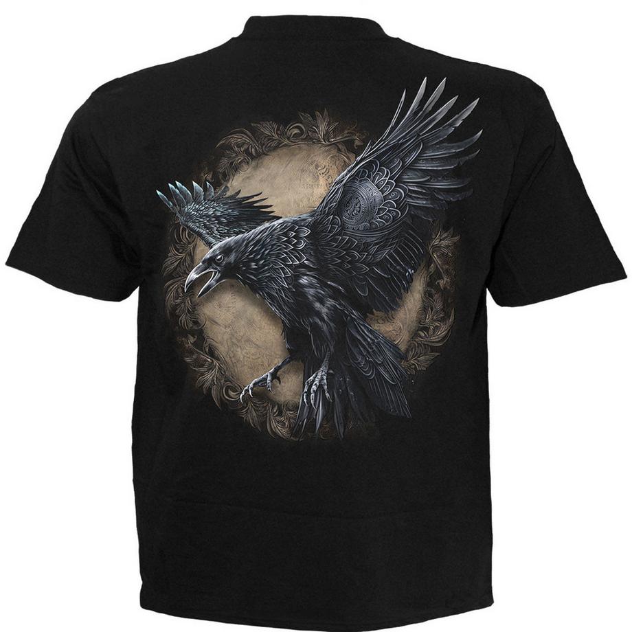 Spiral T-Shirt Raven Wise avec Imprimé au Dos  