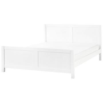 Lit avec sommier en Bois d'hévéa Rustique CHAMPAGNAT