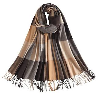 Only-bags.store Karierter Kaschmir-Look Oversized Schal  