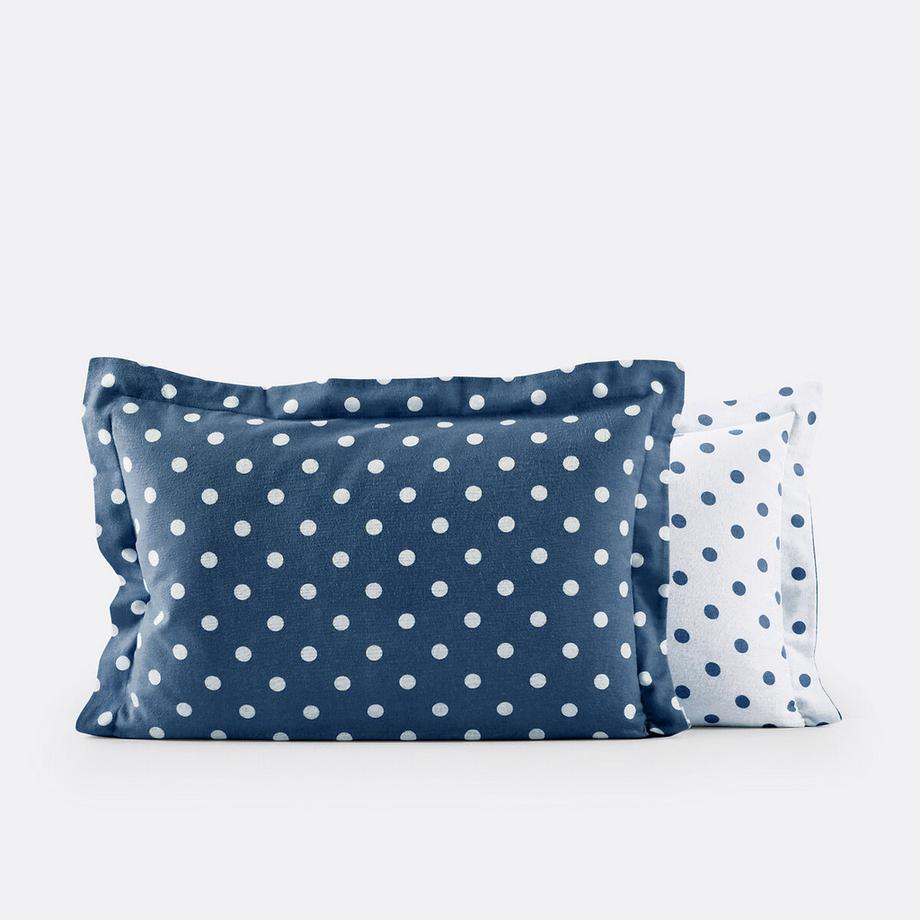 La Redoute Intérieurs Taie d'oreiller Clarisse Flanelle à Pois  