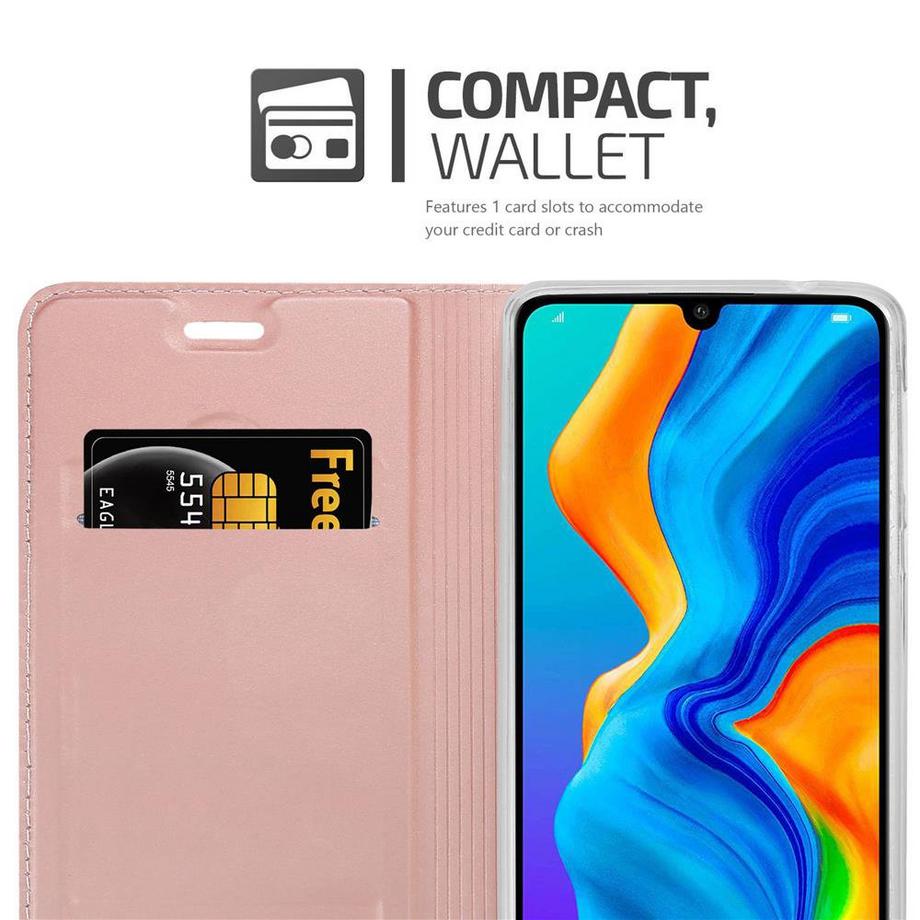 Cadorabo  Housse compatible avec Huawei P30 LITE - Coque de protection avec fermeture magnétique, fonction de support et compartiment pour carte 