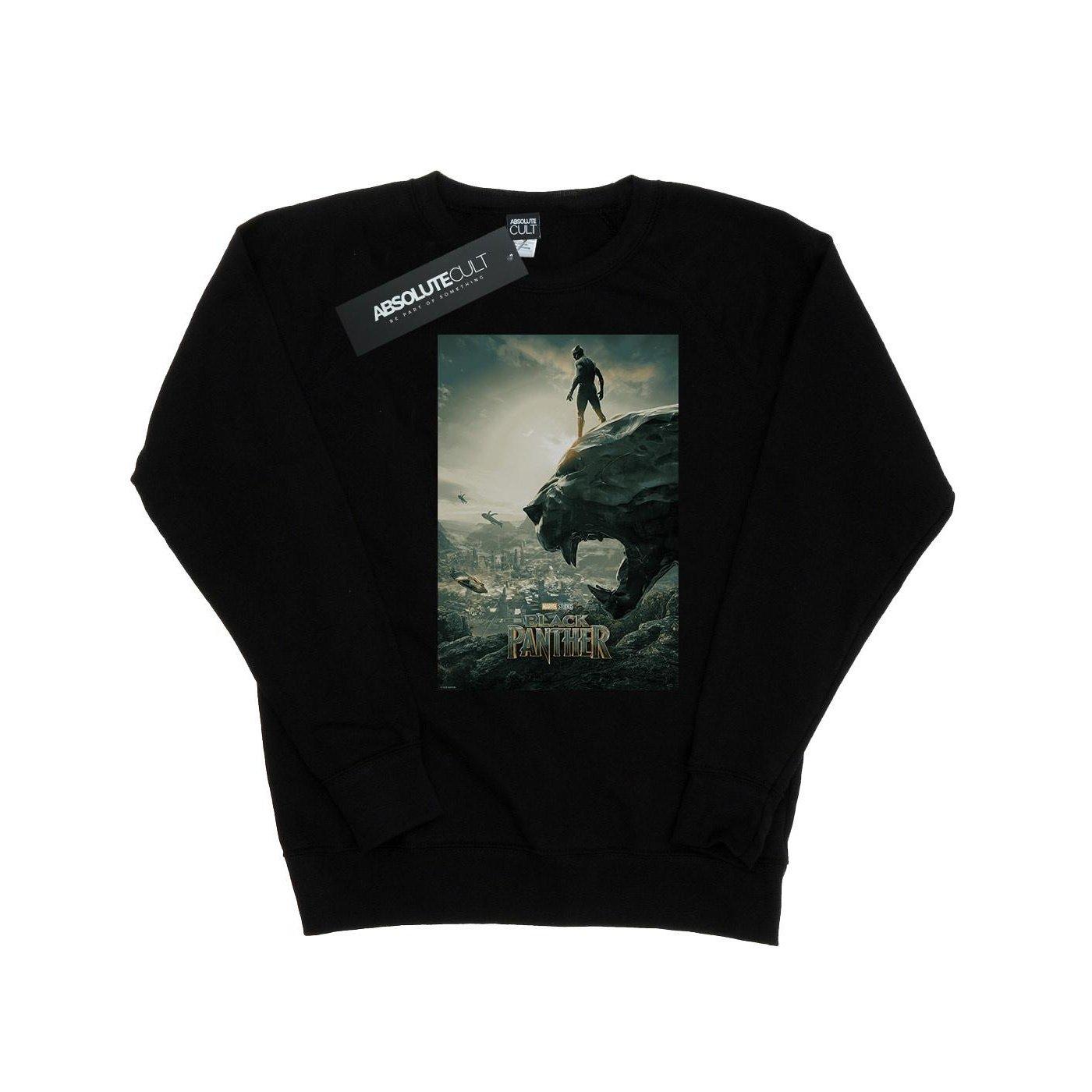Image of Black Panther Poster Sweatshirt Damen Schwarz XXL