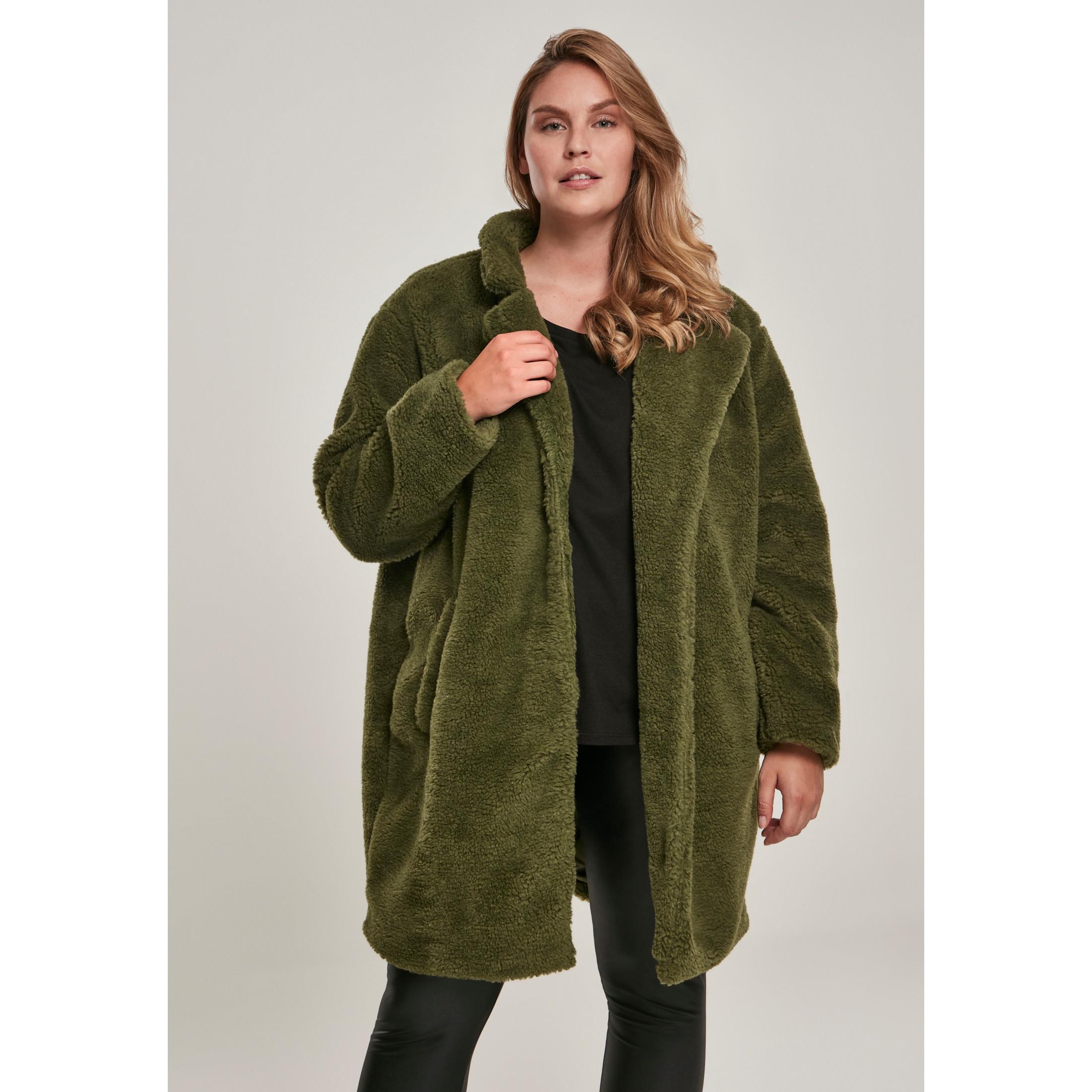 Image of Damen Urban Classic Übergroßer Sherpa Gt-parka Damen Olivegrün XXXL