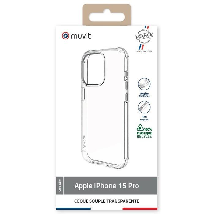 Muvit  Cover morbida per iPhone 15 Pro 