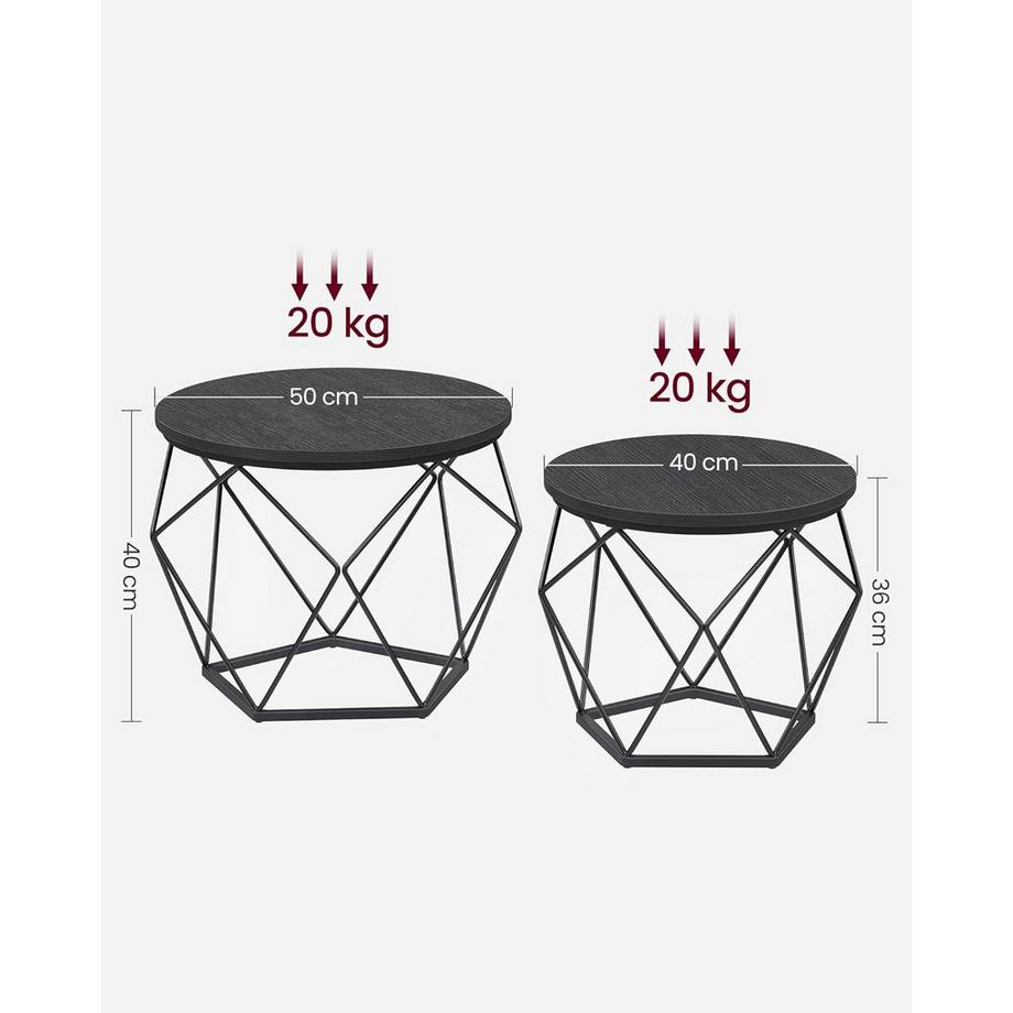 Songmics Ensemble de tables basses  