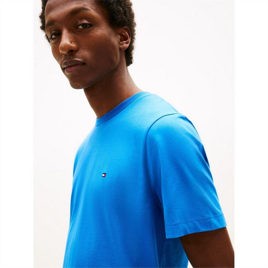 TOMMY HILFIGER T-Shirt Girocollo con Logo Ricamato  