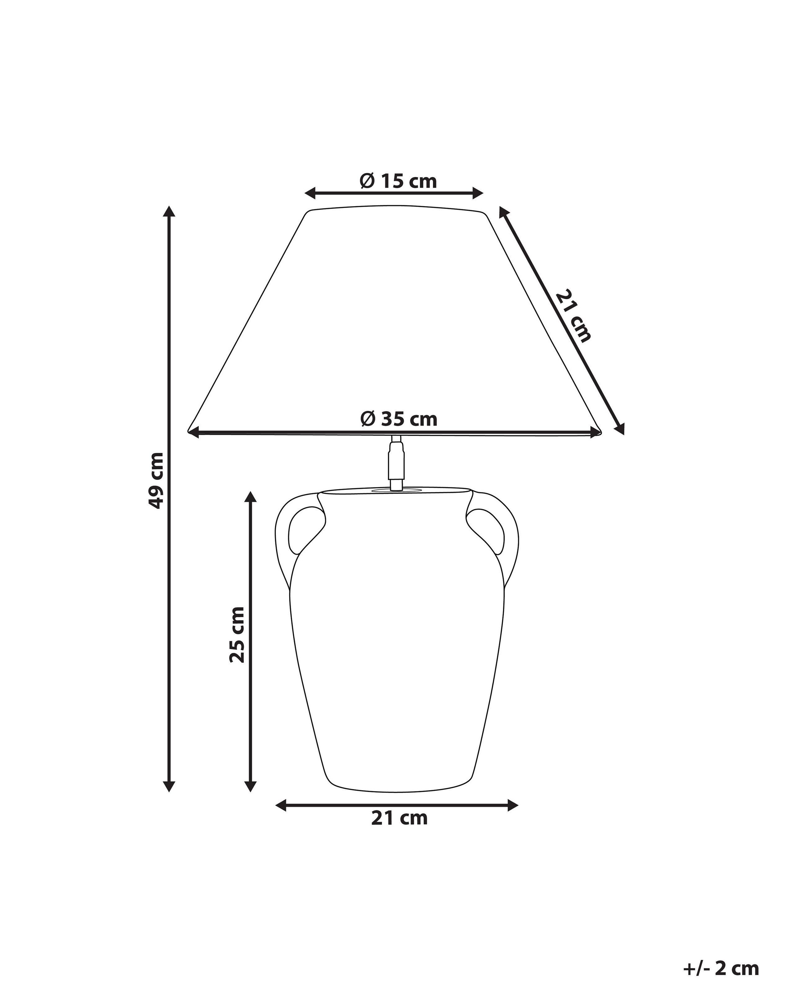 Beliani Lampe à poser en Céramique Moderne AGEFET  