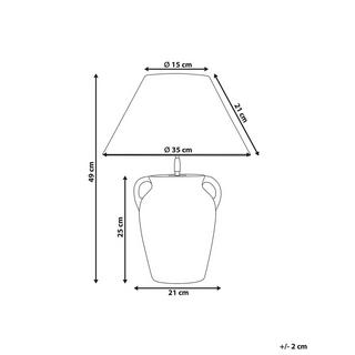 Beliani Lampe à poser en Céramique Moderne AGEFET  