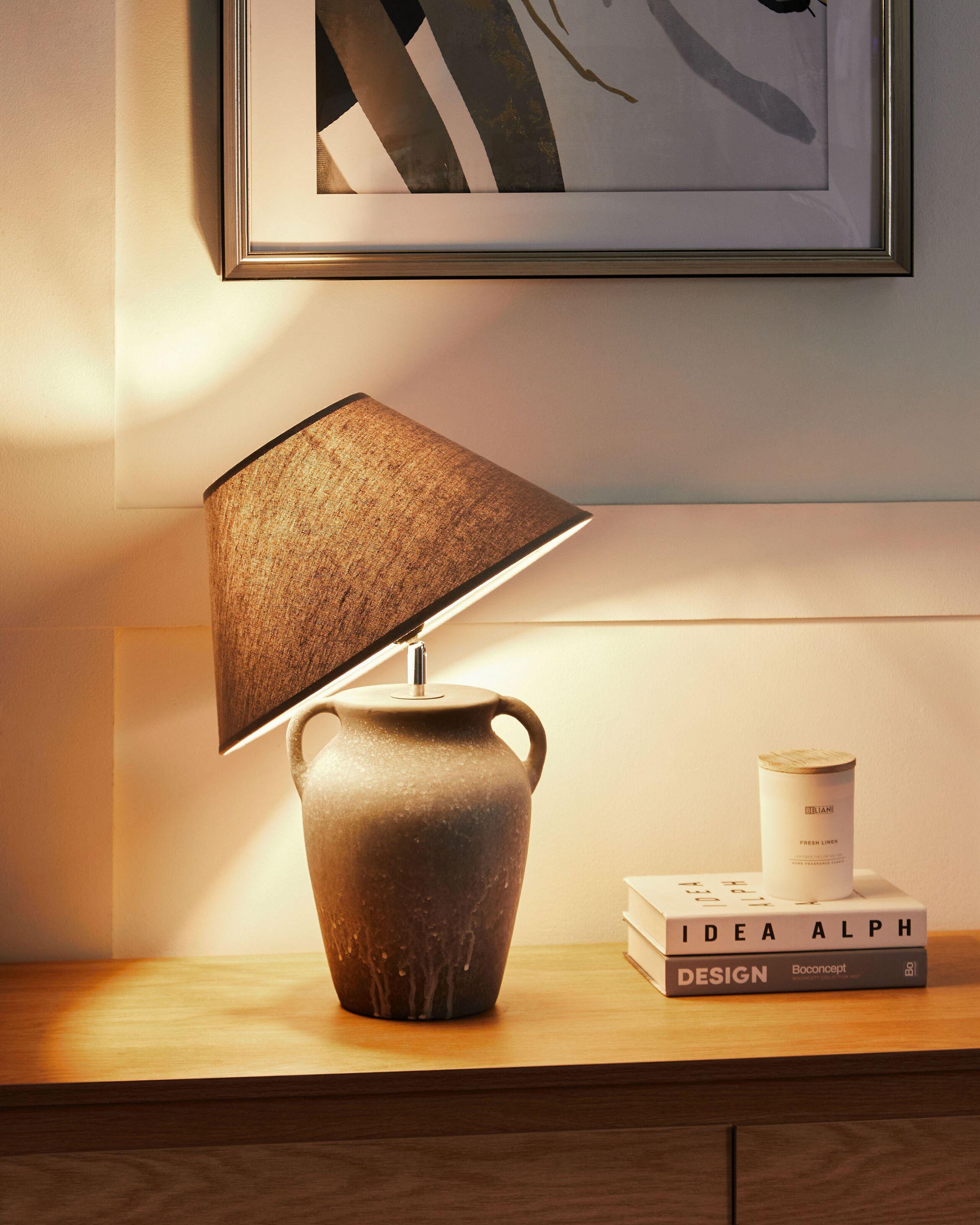 Beliani Lampe à poser en Céramique Moderne AGEFET  