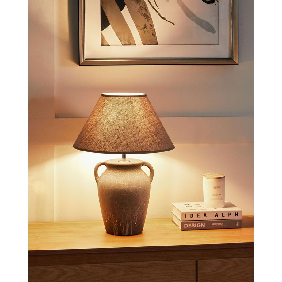 Beliani Lampe à poser en Céramique  AGEFET  