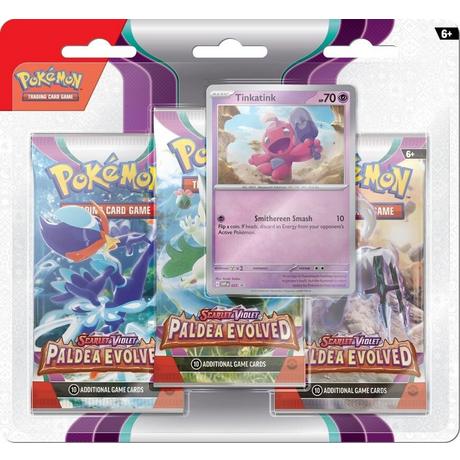 Pokémon  TCG: Scarlet & Violet - Paldea Evolved Tinkatink 3-Pack Blisters - EN 