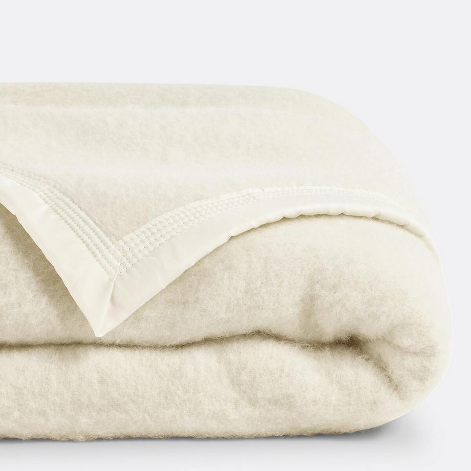 Couverture laine vierge Woolmark 600 g/m²
