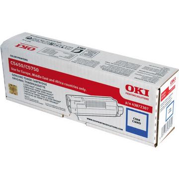 OKI Toner cyan 43872307 C5650/5750 2000 Seiten