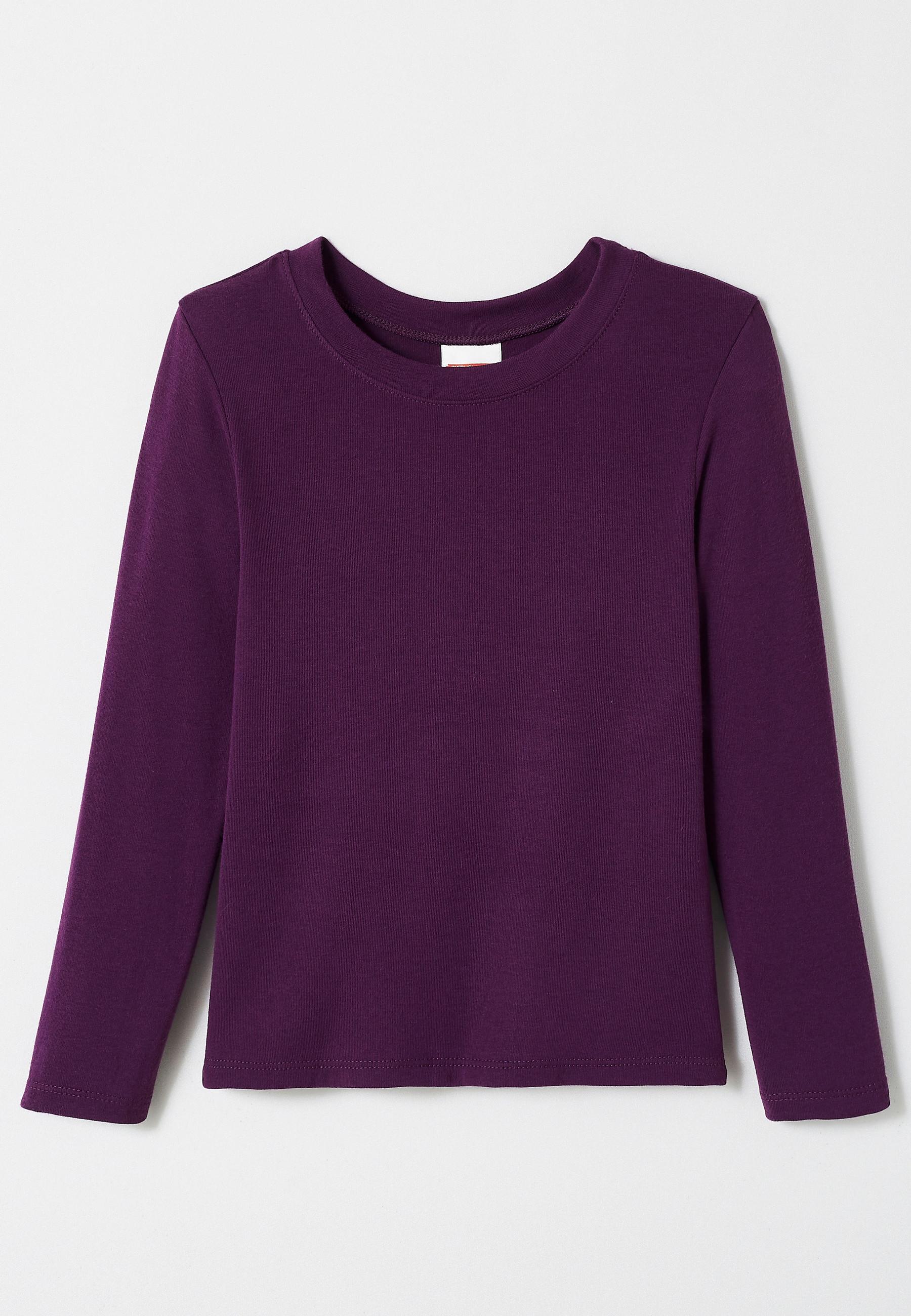 Image of T-shirt Mit Rundhals, Für Kinder. Jungen Violett 152