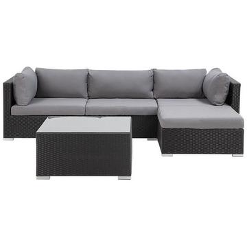 Set lounge pour jardin en Polyrotin Traditionnel SANO