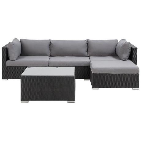 Beliani Lounge Set aus PE Rattan Klassisch SANO  