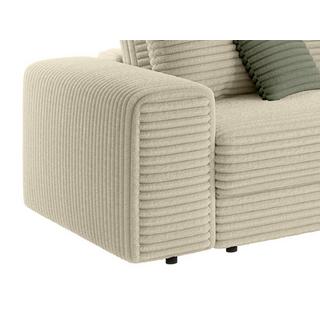 PASCAL MORABITO Ecksofa - Ecke rechts - grob gerippter Cord - Beige - CALAZO von Pascal Morabito  