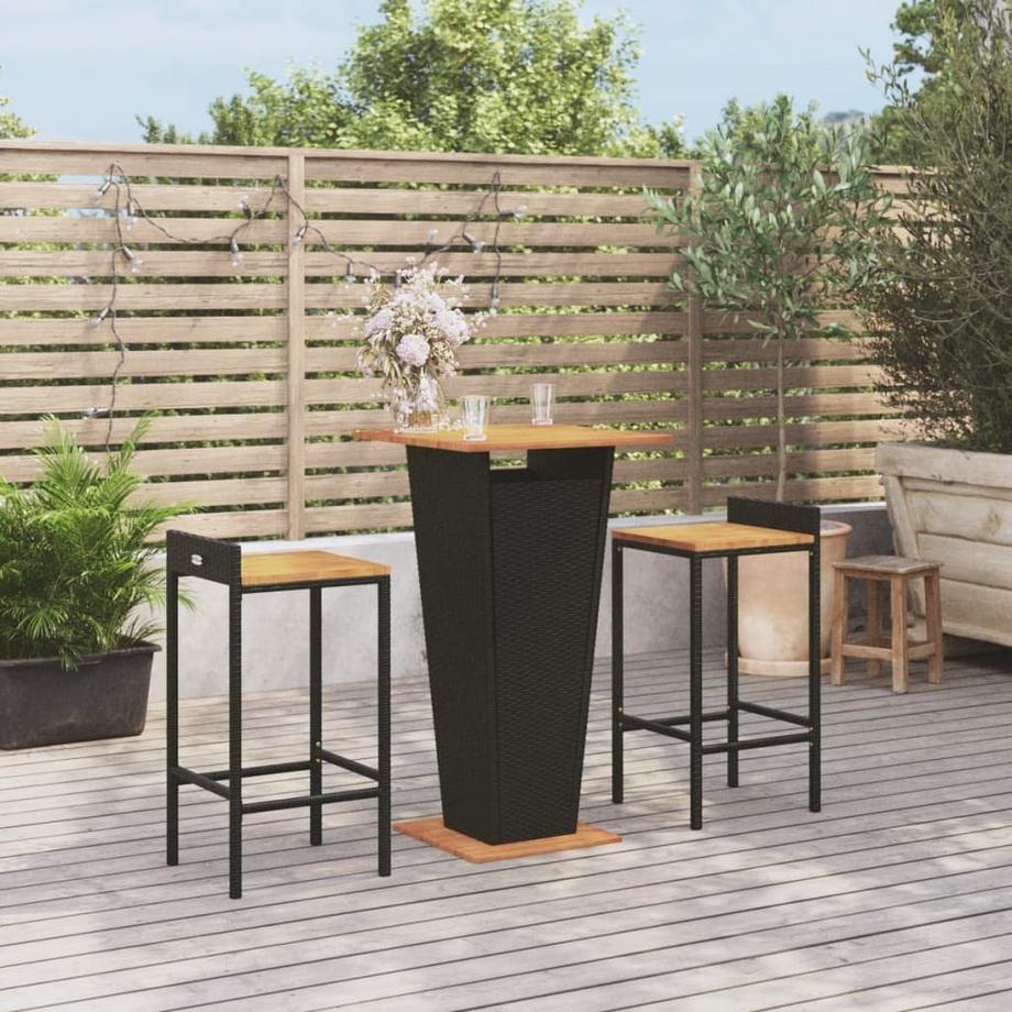VidaXL set bar da giardino Polirattan  