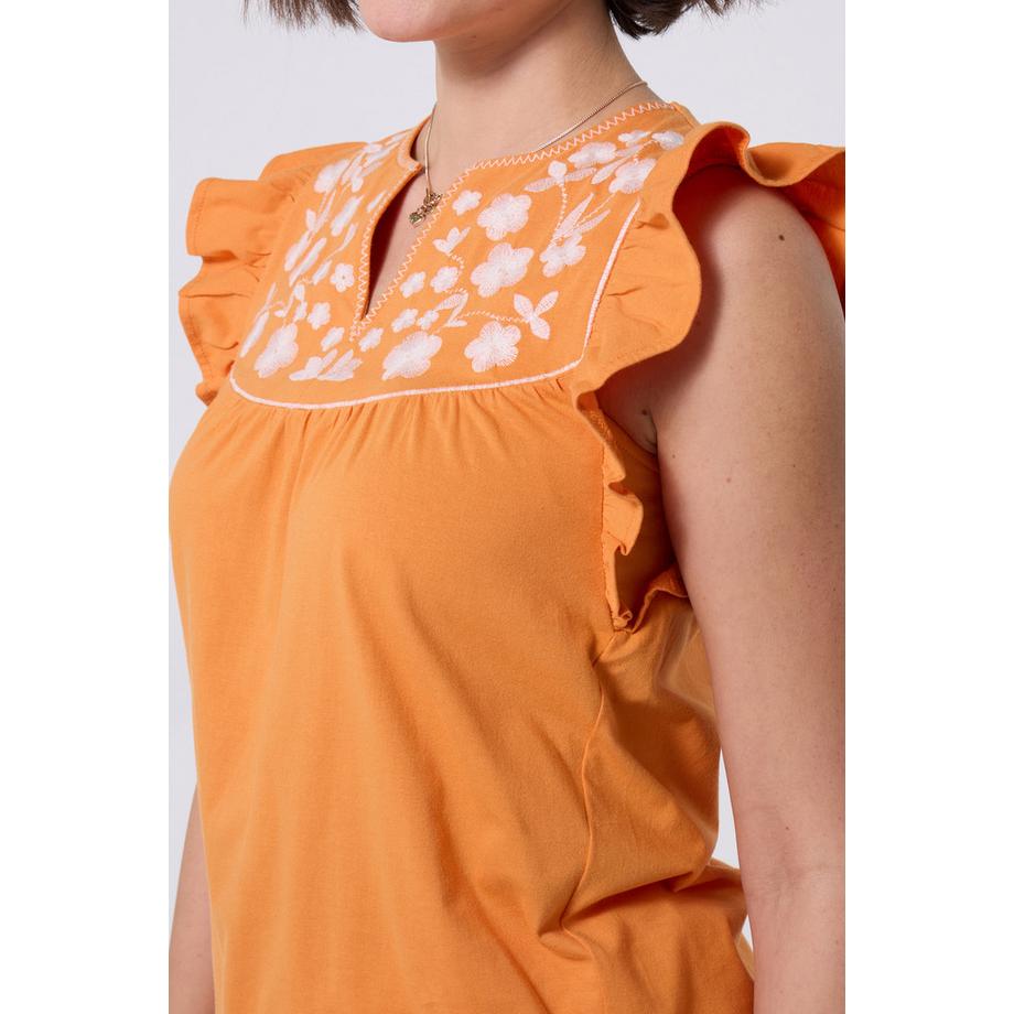 Joe Browns Top in Maglia Ricamato con Scollo a Goccia  