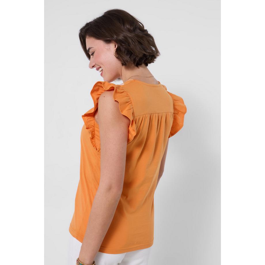 Joe Browns Top in Maglia Ricamato con Scollo a Goccia  