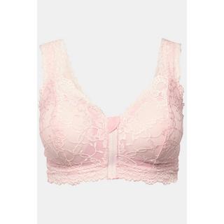 Ulla Popken  Bralette senza ferretto con pizzo e zip 