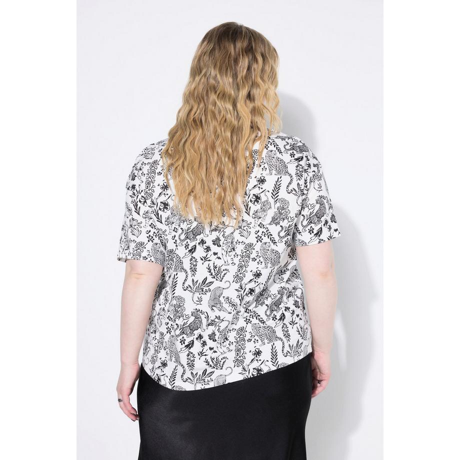 Studio Untold Oversized Leo Print T-Shirt  