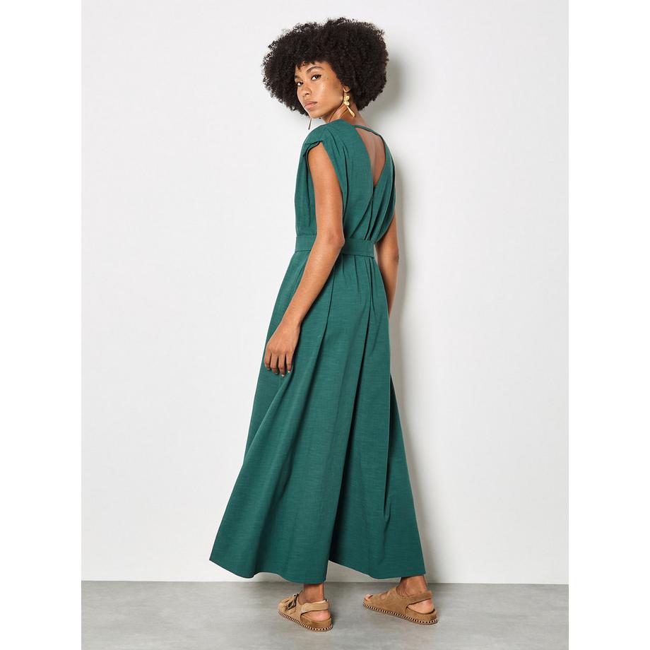 APRICOT Combinaison coton mélangé jambes larges  