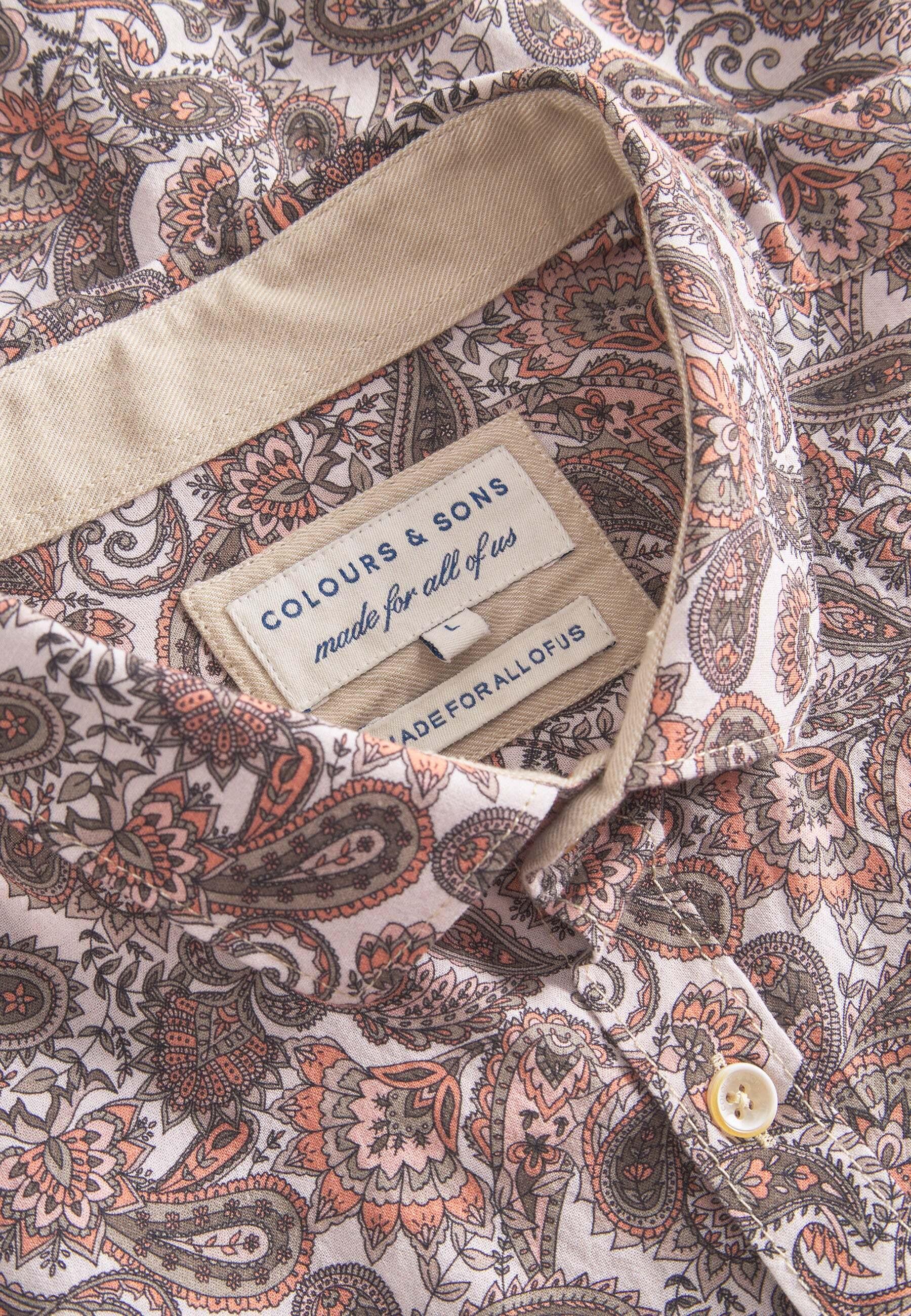 Colours & Sons  Langarmhemd Shirt Printed 