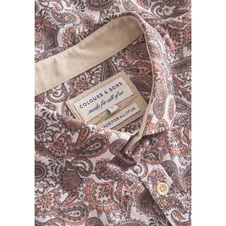 Colours & Sons  Langarmhemd Shirt Printed 