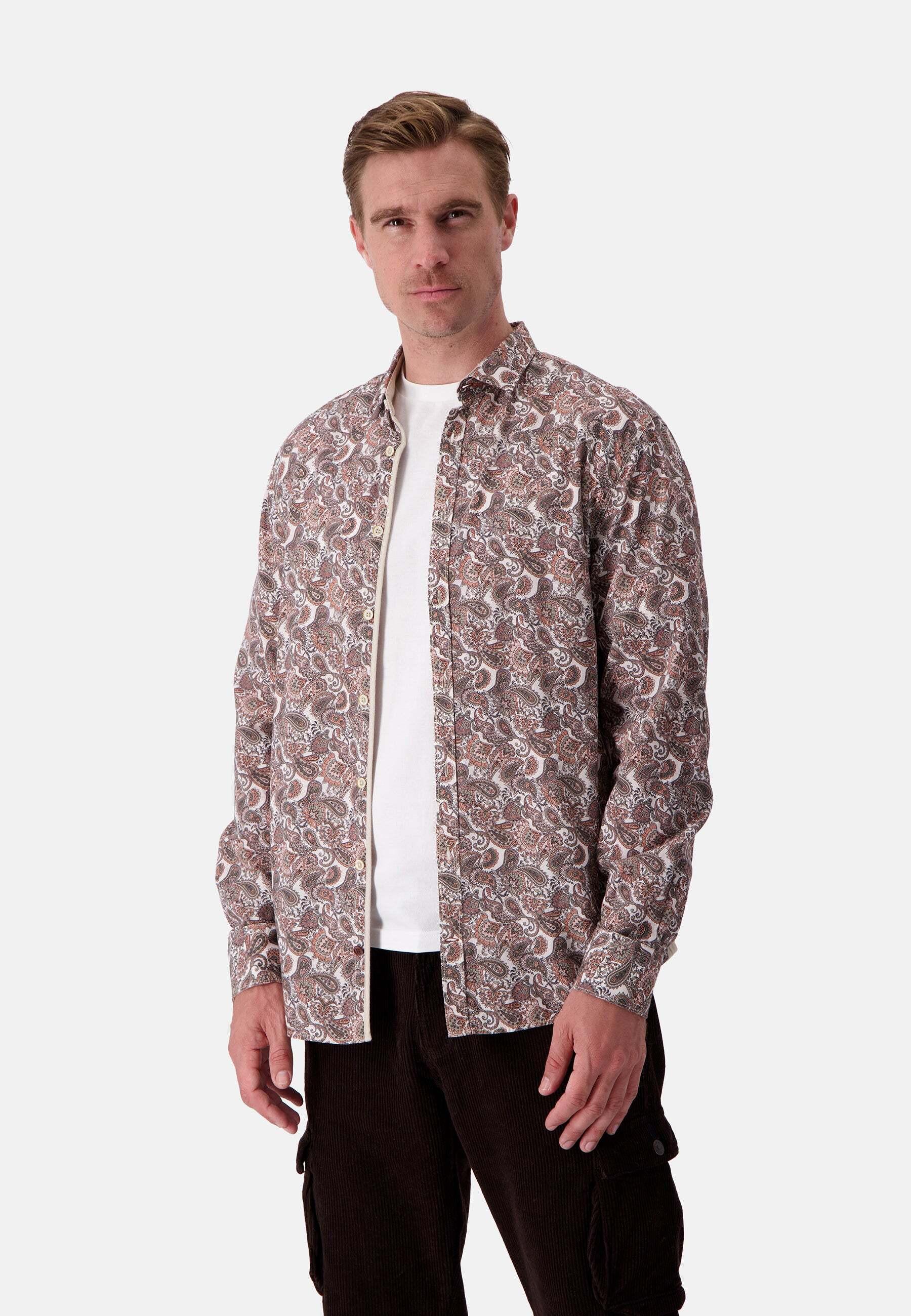 Colours & Sons  Langarmhemd Shirt Printed 