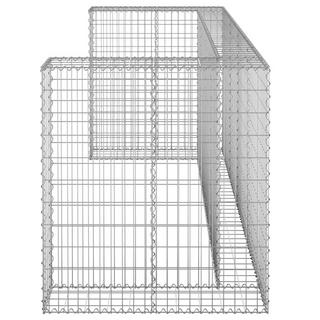 VidaXL Mur de gabion acier  