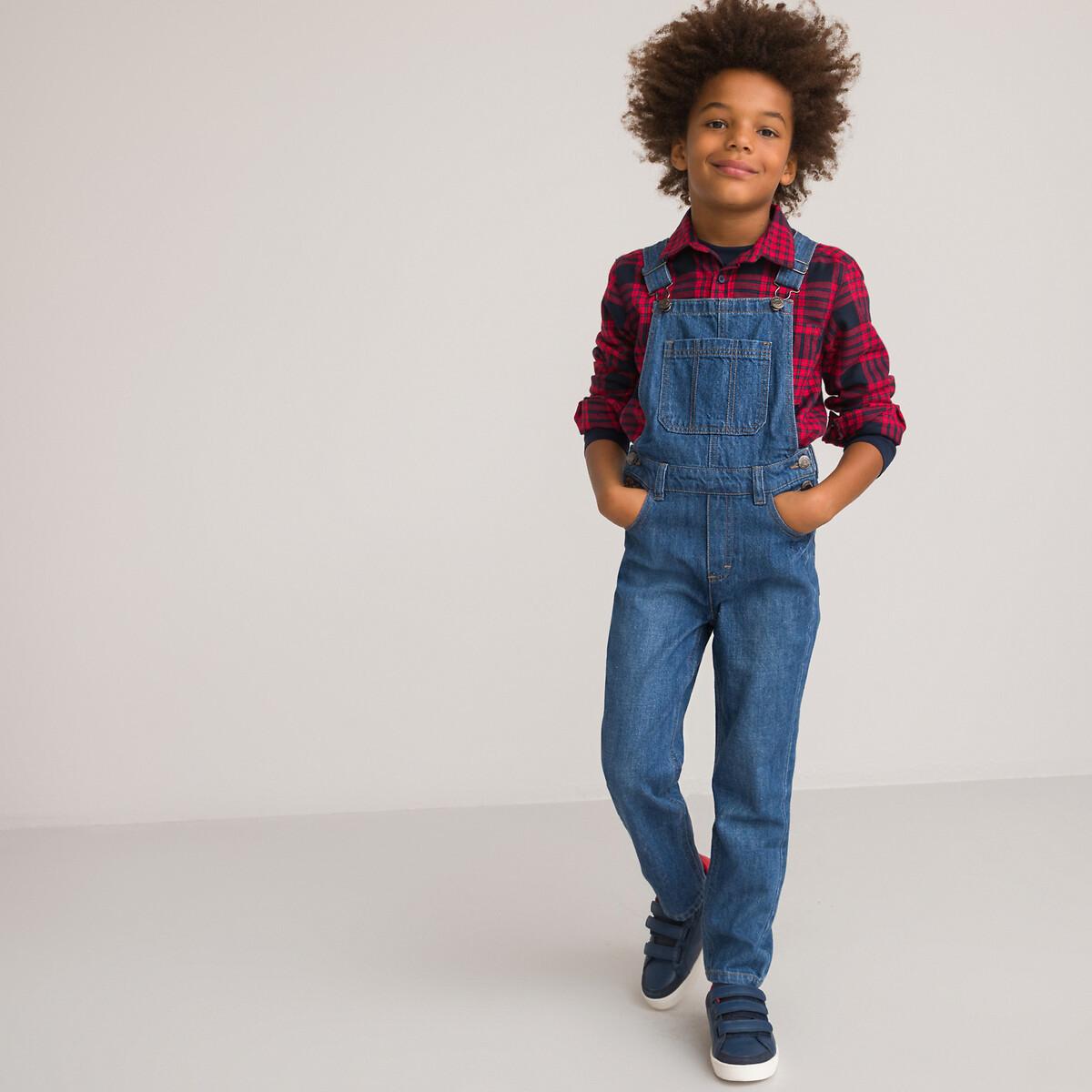 Image of Jeans-latzhose Unisex Blau 134/140