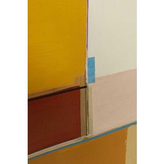 KARE Design Quadro con cornice Forme astratte giallo 113x113  