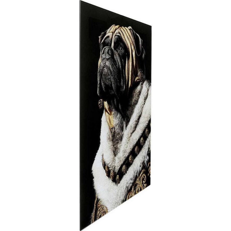 KARE Design Glasbild King Pug 40x60  