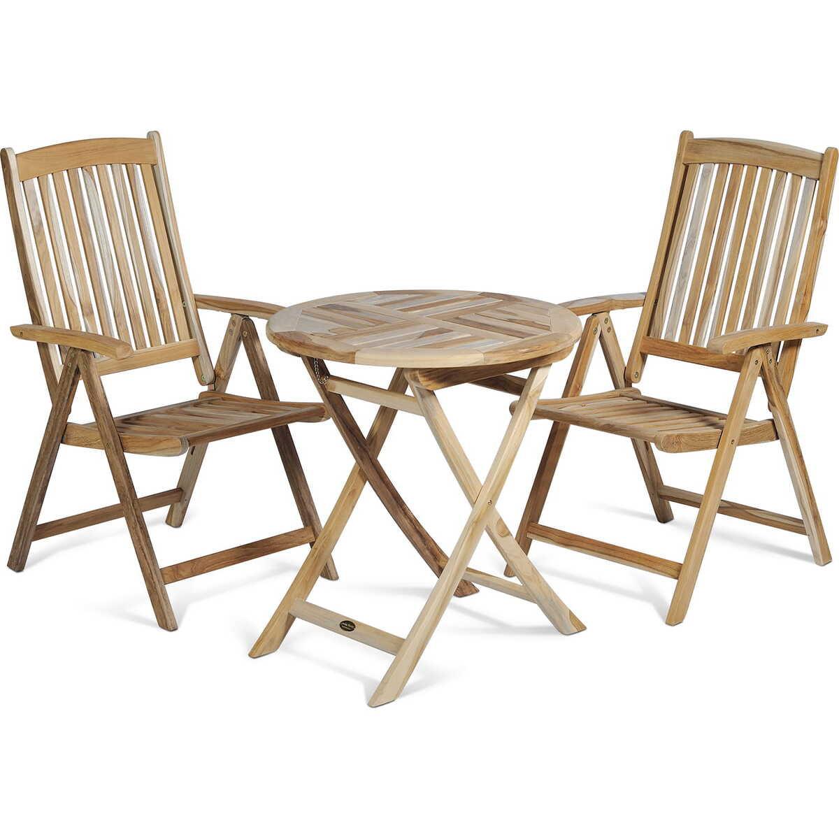 mutoni pleasure Garten Essgruppe Java Teak (3-tlg)  