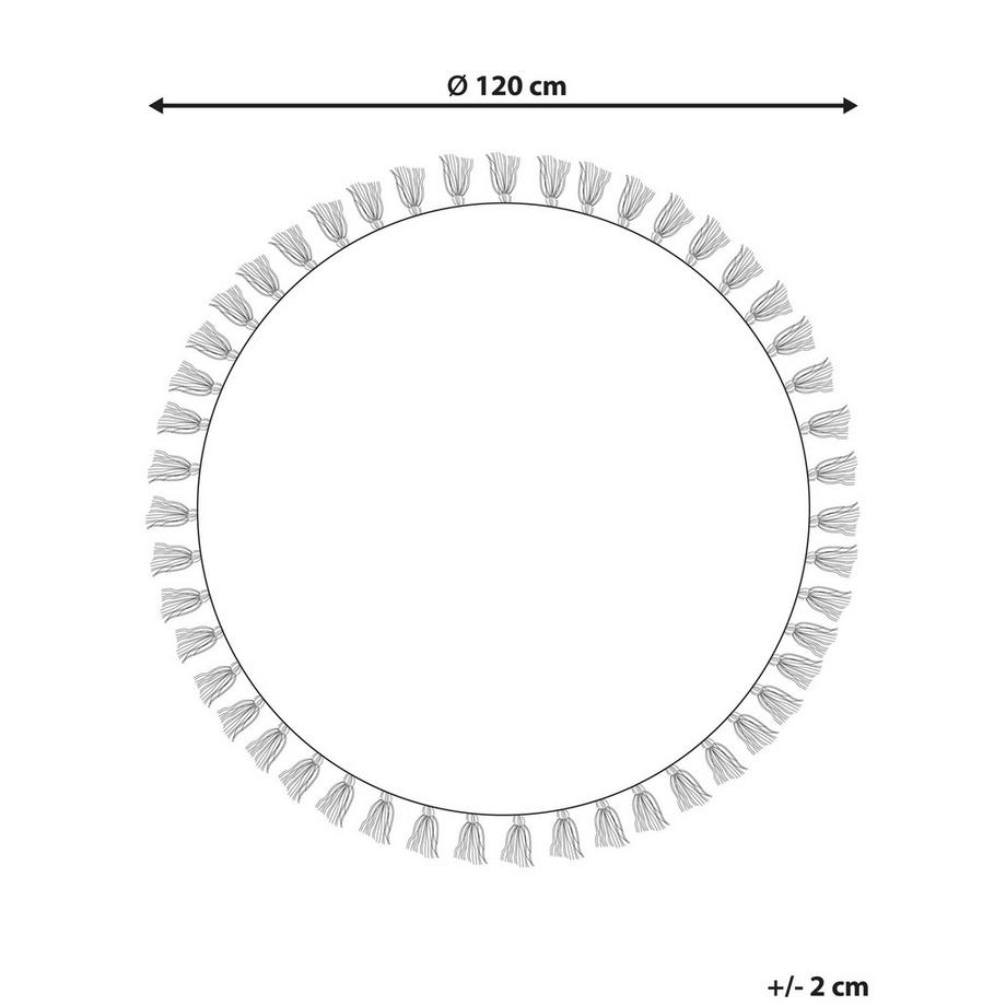 Beliani Kinderteppich aus Baumwolle Boho YAGCI  