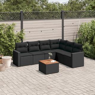 VidaXL set divano da giardino Polirattan  