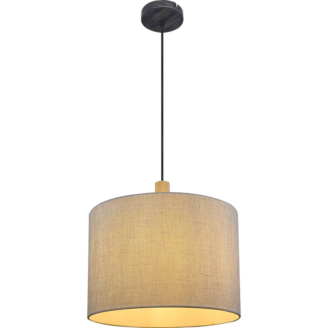 mutoni – Hängeleuchte Roger Metall matt 1xE27, One Size, Schwarz