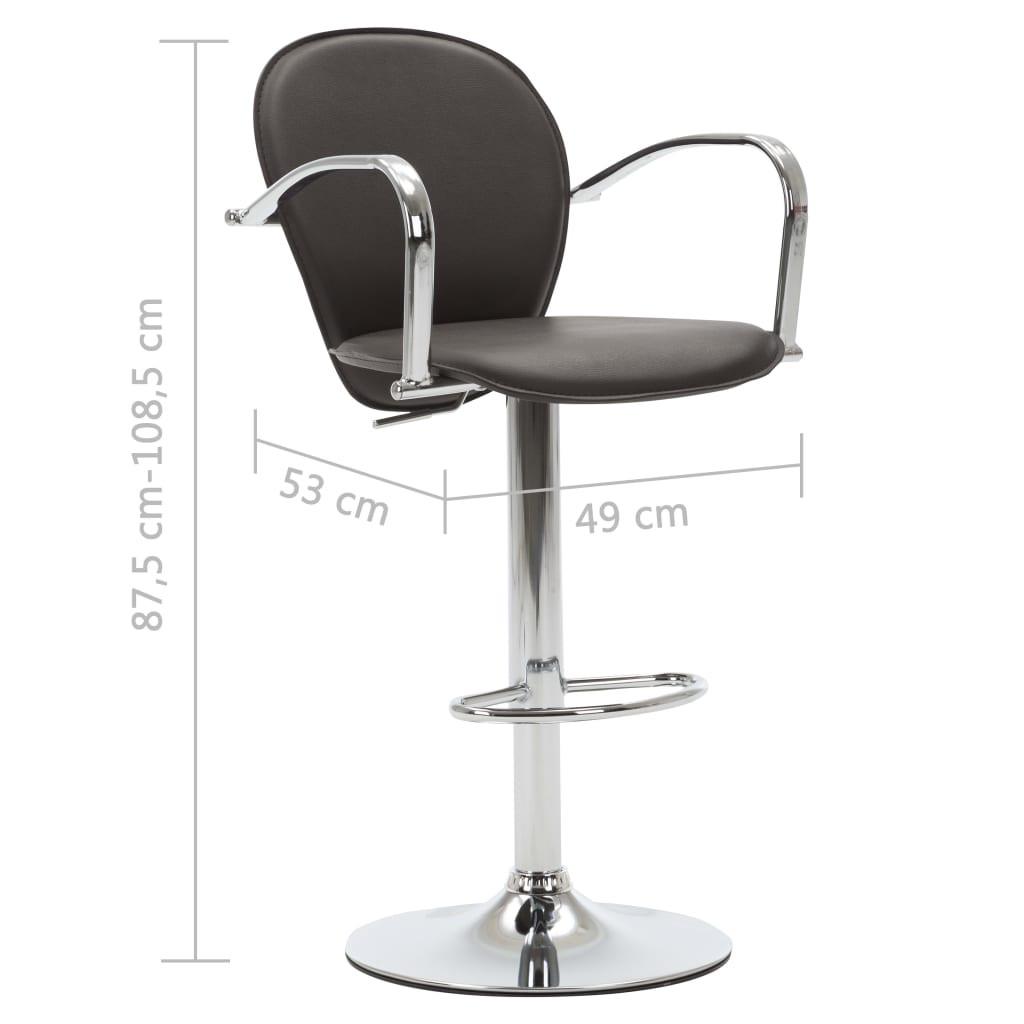 VidaXL Tabouret de bar cuir artificiel  