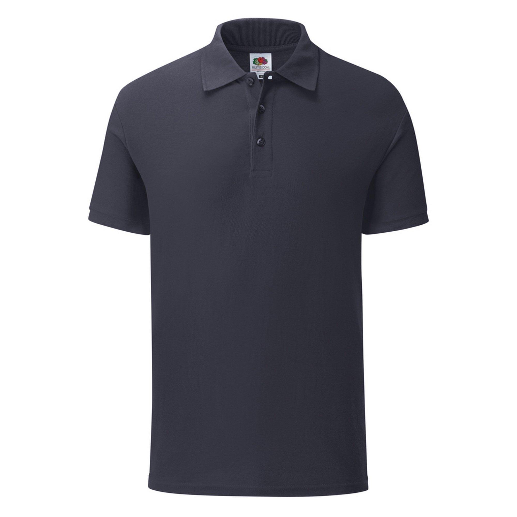 Image of Piqu Polo Shirt Herren Marine S