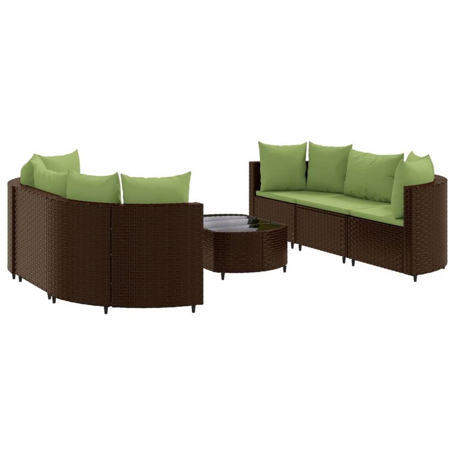 set salotto da giardino Polirattan