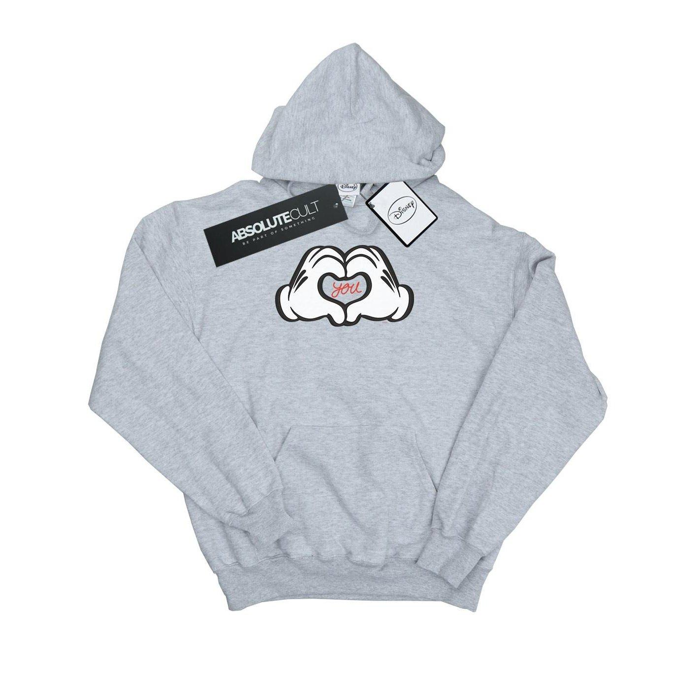 Image of Mickey Mouse Loves You Kapuzenpullover Jungen Grau 140/146