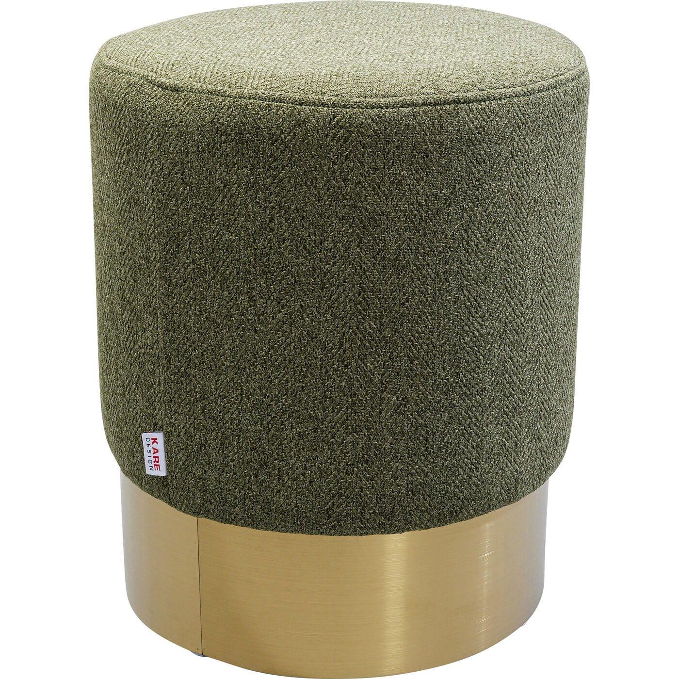 KARE Design Hocker Cherry Lina brass rund 35  