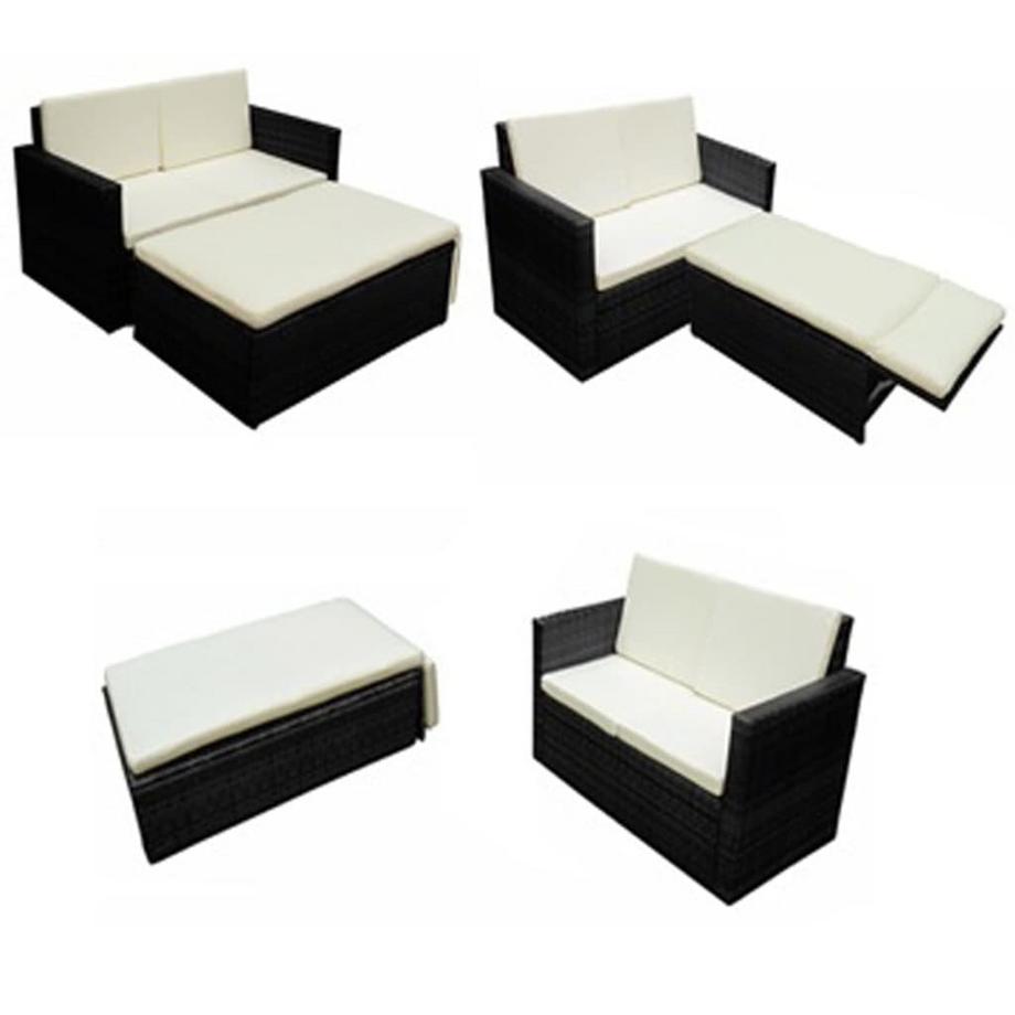 VidaXL Garten sofagarnitur poly-rattan  